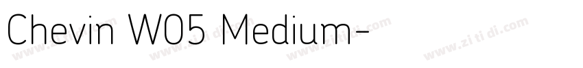 Chevin W05 Medium字体转换
